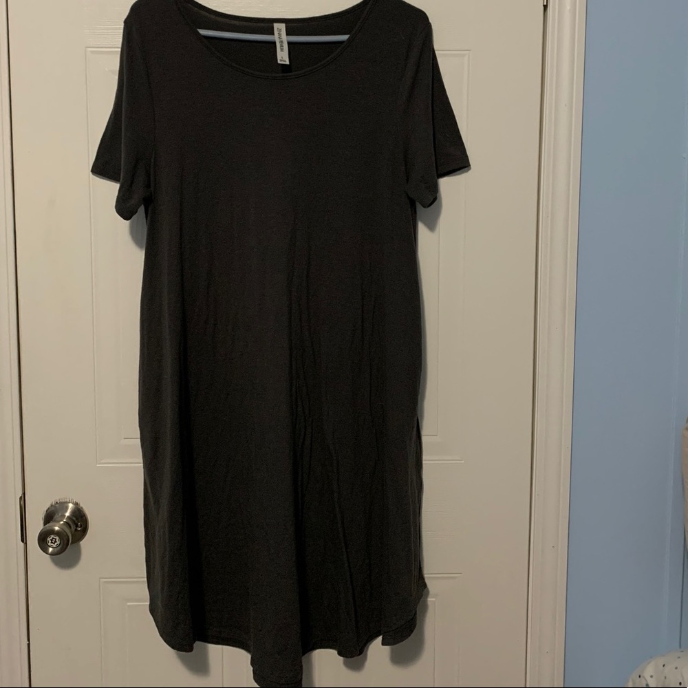 Grey flowing dress
